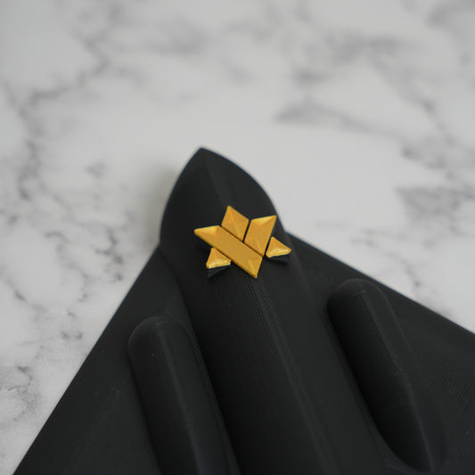 The B2-zah Mezuzah Case (Hybrid Star-of-David Shin)