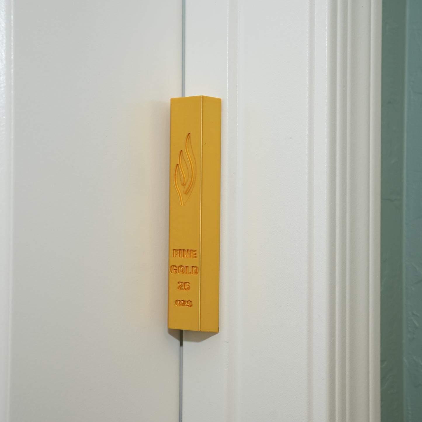 Gold Bar Mezuzah Case