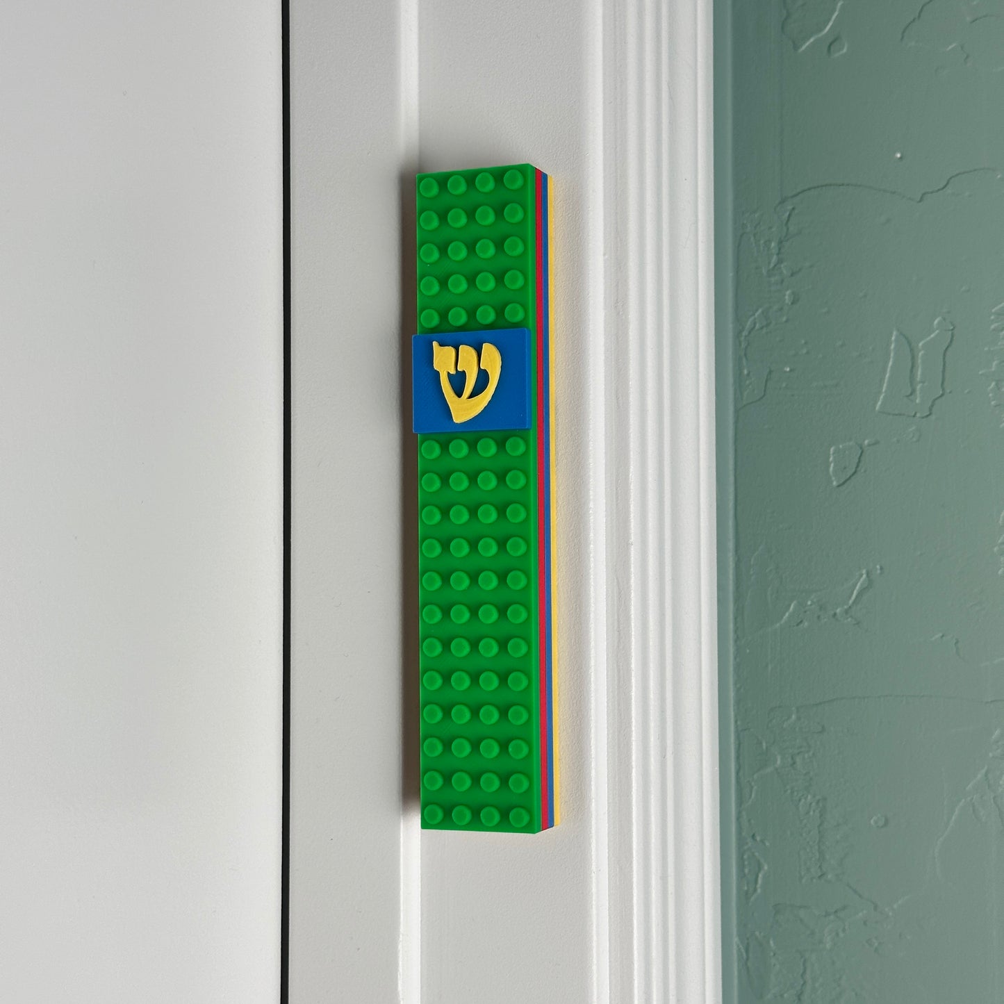 Lego Style Mezuzah Case