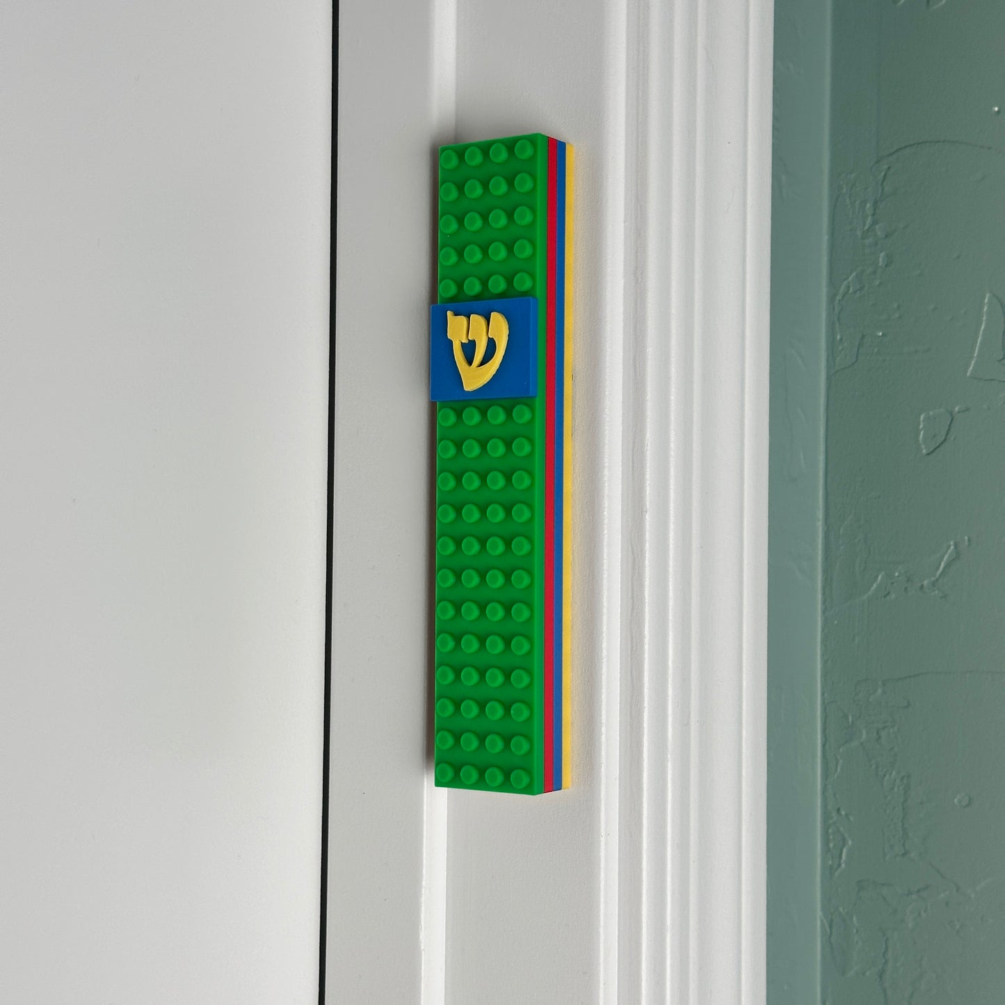 Lego Style Mezuzah Case