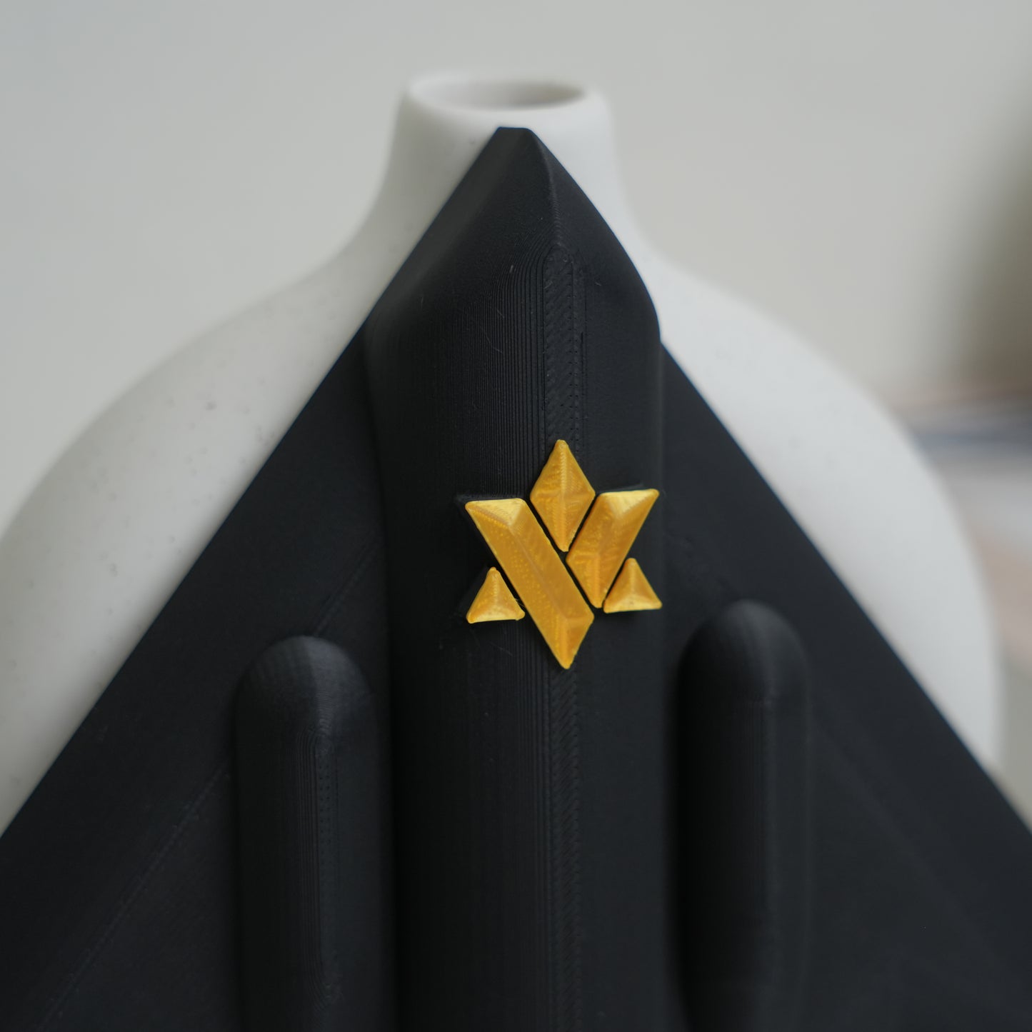 The B2-zah Mezuzah Case (Hybrid Star-of-David Shin)