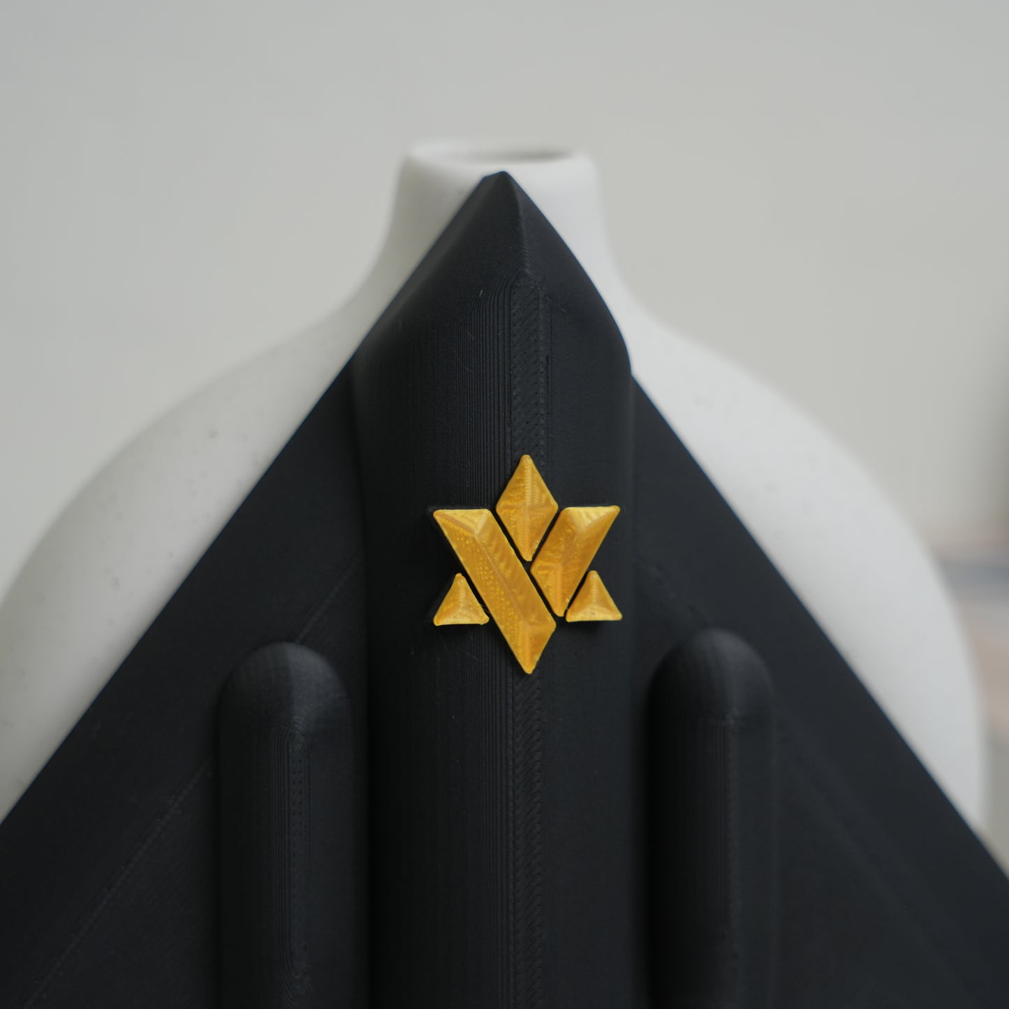 The B2-zah Mezuzah Case (Hybrid Star-of-David Shin)