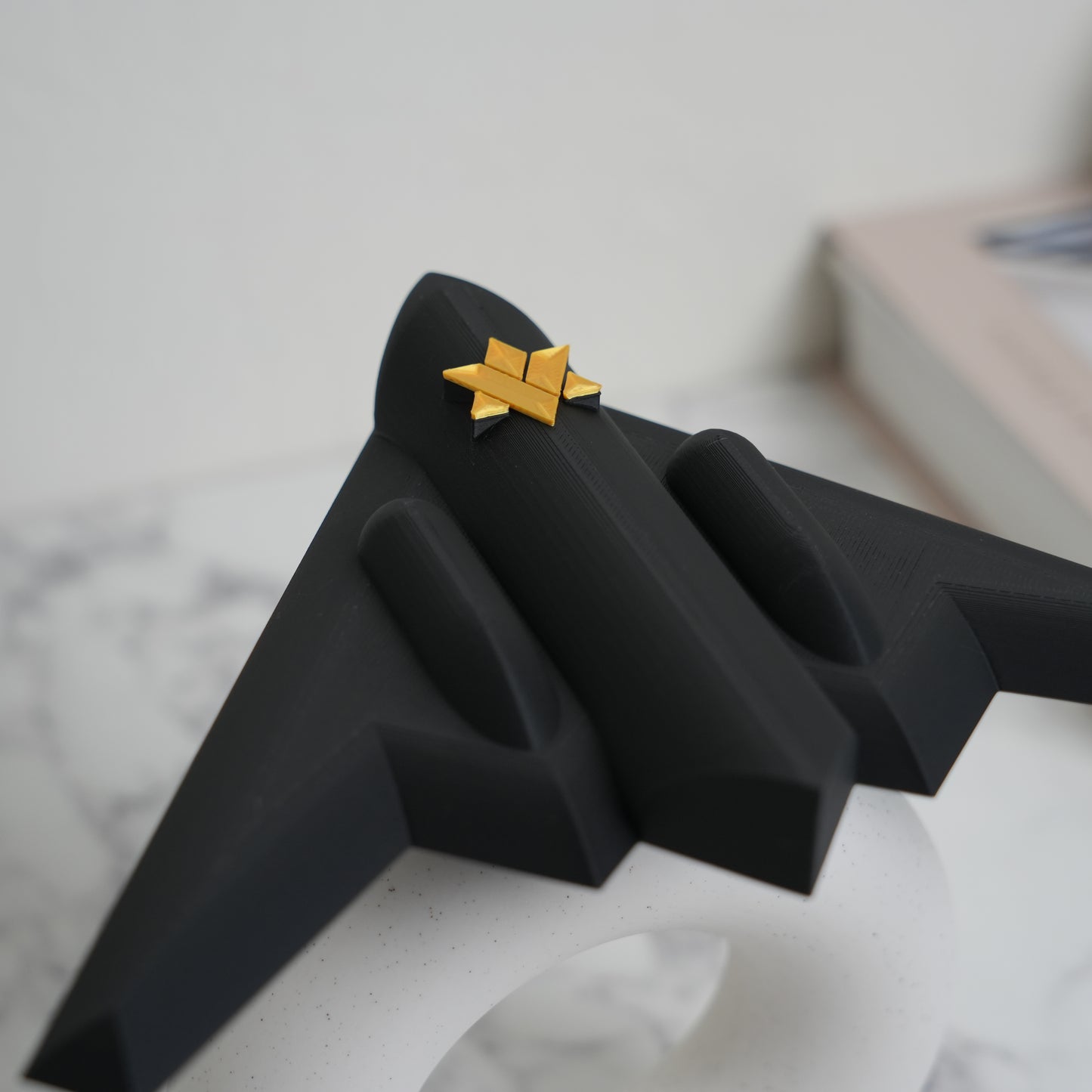 The B2-zah Mezuzah Case (Hybrid Star-of-David Shin)
