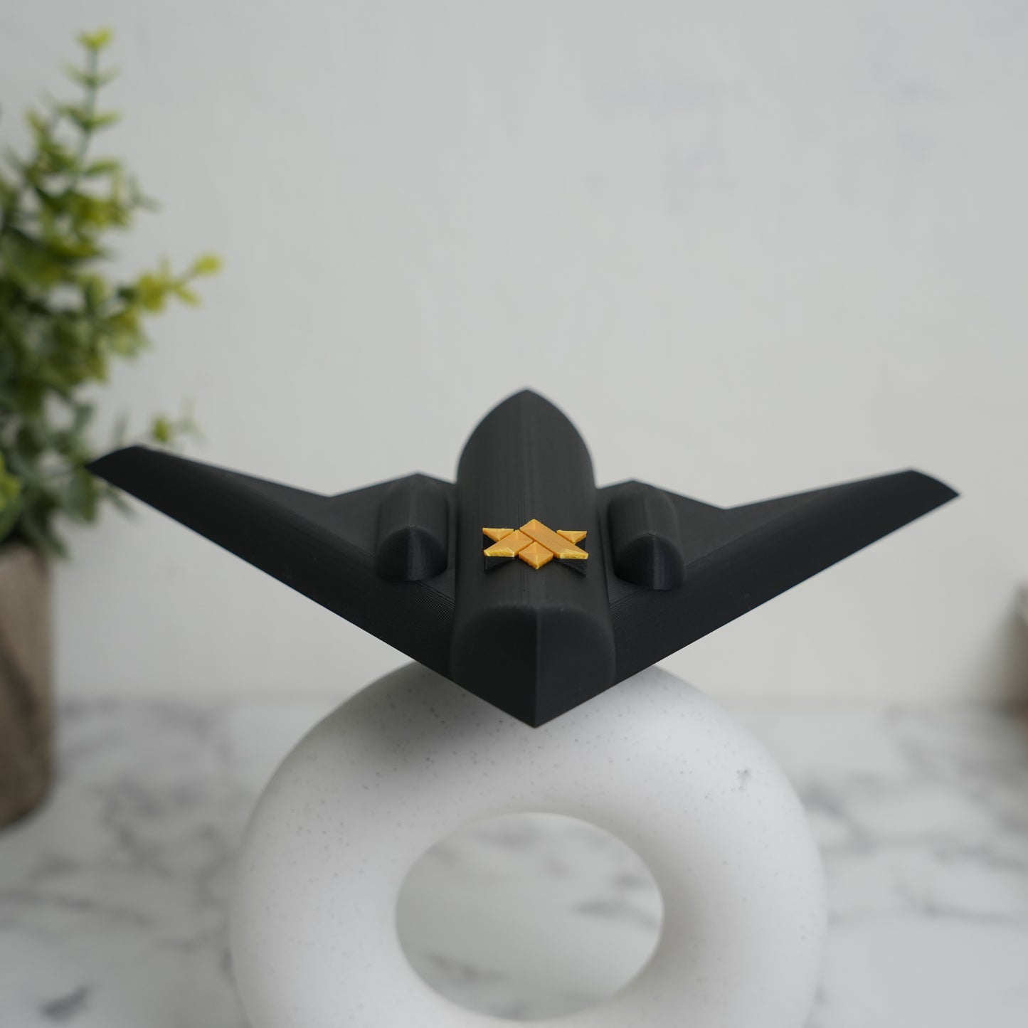 The B2-zah Mezuzah Case (Hybrid Star-of-David Shin)