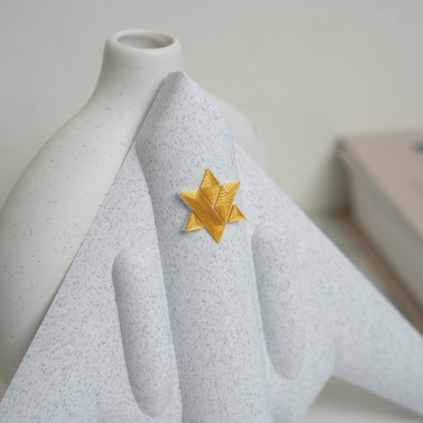 The B2-zah Mezuzah Case (Hybrid Star-of-David Shin)