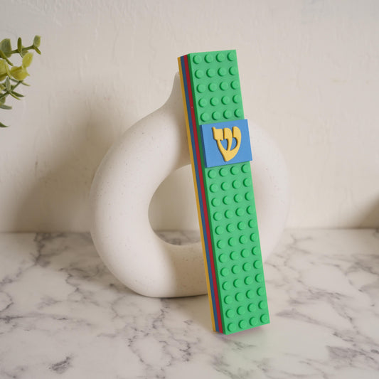 Lego Style Mezuzah Case