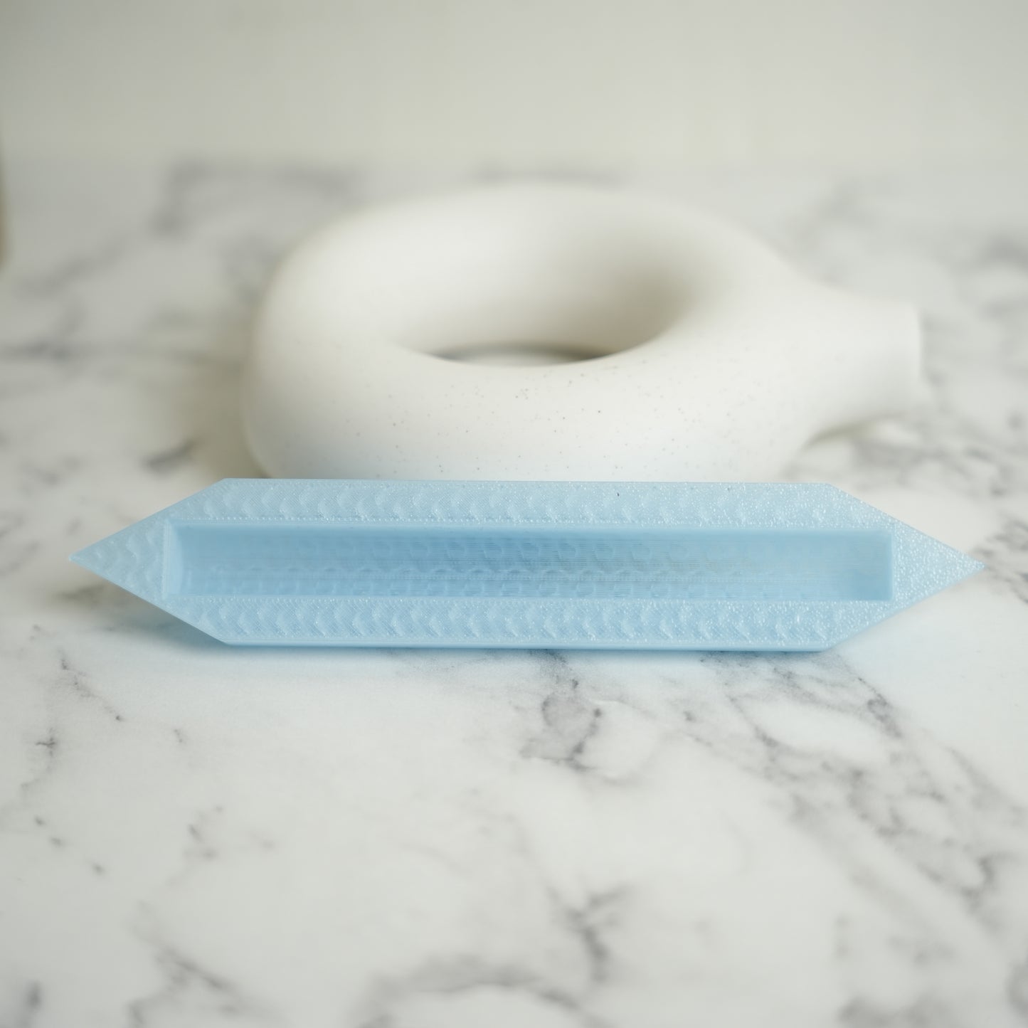 Crystal Mezuzah Case (Light Blue)