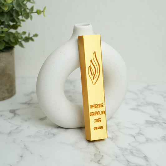 Gold Bar Mezuzah Case