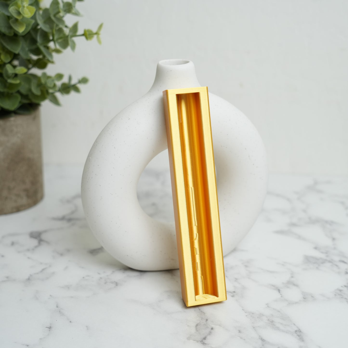 Gold Bar Mezuzah Case