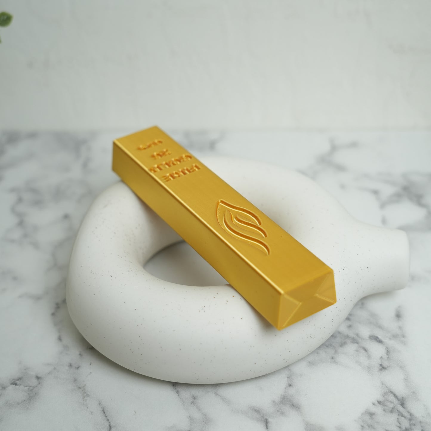 Gold Bar Mezuzah Case