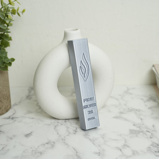 Silver Bar Mezuzah Case